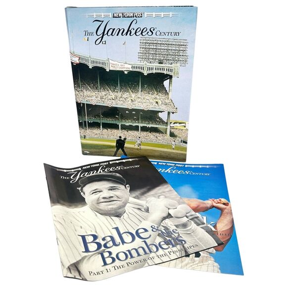 New York Post THE YANKEES CENTURY Parts 1 - 2 + Binder - Picture 1 of 11